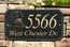 Granite Address Plaque with Pineapple Emblem