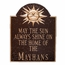 May The Sun Always Shine On The Home Of Family Name Plaque