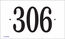 Rectangle House Number Sign - Comfort House P2552