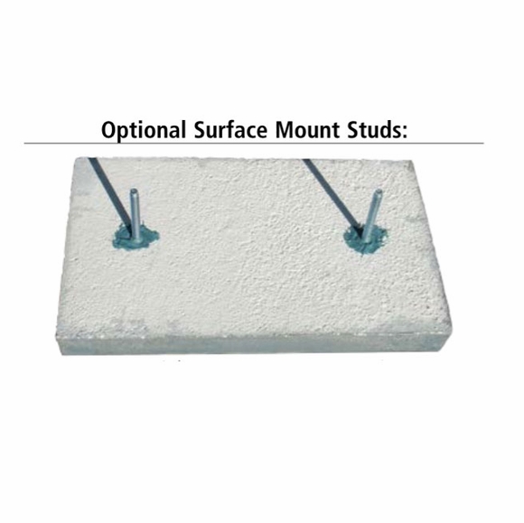 Surface Mount Studs for Concrete Address Block
