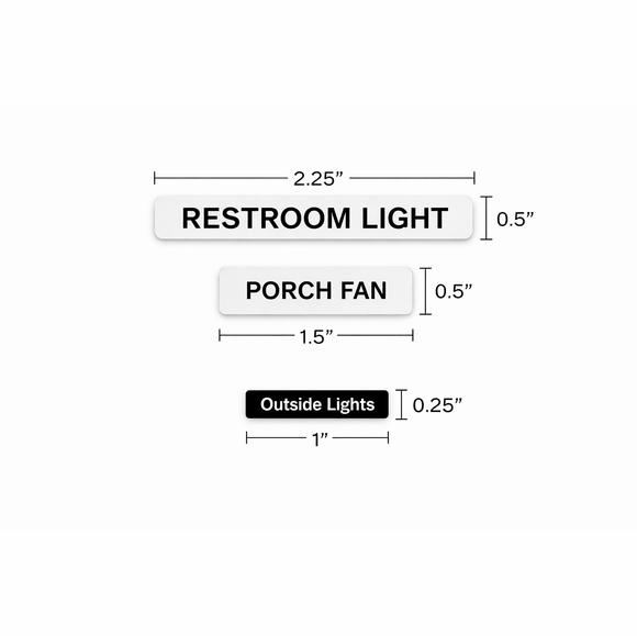 Custom Switch Label Sample Pack