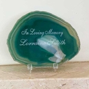 Sympathy Gift Engraved Geode Stone