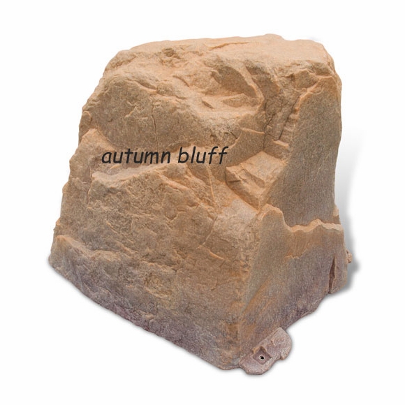 Tall Hollow Rock Covers Utility Pedestals, Septic Pipes, and Small Pump