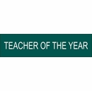 Teacher Of The Year Name Plate