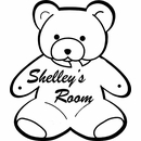 Teddy Bear Sign Personalized Wall Art - Name Plaque For Child's Room Door