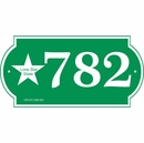 Texas Lone Star State Address Plaque