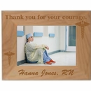 Thank You Engraved Picture Frame For Doctors, Nurses, EMT, Paramedic - Bravery, Courage, or Service