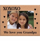 The XOXOXO Personalized Cork Picture Frame Custom Engraved