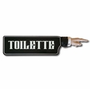 Toilette Directional Sign with Pointer