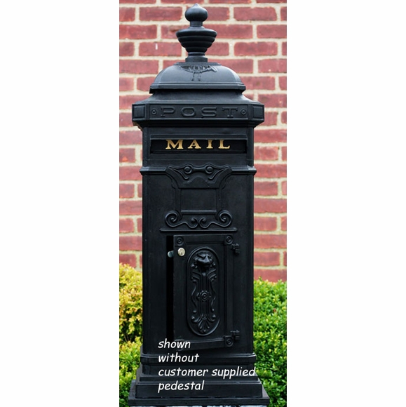 Tower Mailbox Freestanding Victorian Pedestal Mounted Mailbox