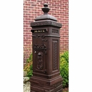 Tower Mailbox - Freestanding Victorian Pedestal Mounted Mailbox