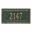 Metal Address Plaque With Simulated Carved Wood Border