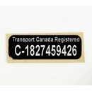 Transport Canada Registered Drone Label
