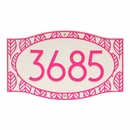 Tropical Style House Number Address Plaque