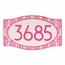 Tropical Style House Number Address Plaque