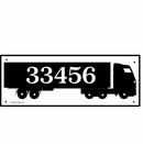 Truck Shape Address Plaque