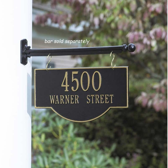 Two Sided Hanging Address Sign
