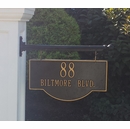 Two Sided Hanging Address Sign