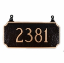 Two Sided Hanging House Number Sign - Double Sided Address Plaque