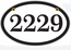 Two Sided Hanging Reflective Address Plaque
