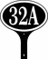Two Sided Oval House Number Sign For Mounting on Your Stand, Post, or Stake