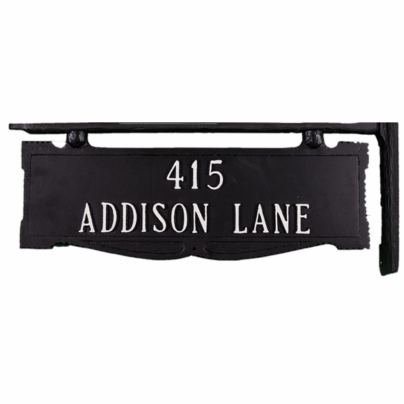 Two Sided Post Mounted Metal Name And Address Sign