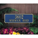Two-Sided Rectangle Lawn Marker - Double Sided Address Sign