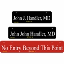 Two Sided Small Narrow Hanging Sign For Business Name, Address, or Message