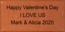 Unique Valentine's Day Gift - Engraved Brick