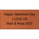Unique Valentine's Day Gift - Engraved Brick