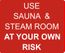 Custom Use At Your Own Risk Sign
