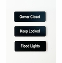 Vacation Rental Property Labels for Owner Closets, Utility Rooms & Equipment