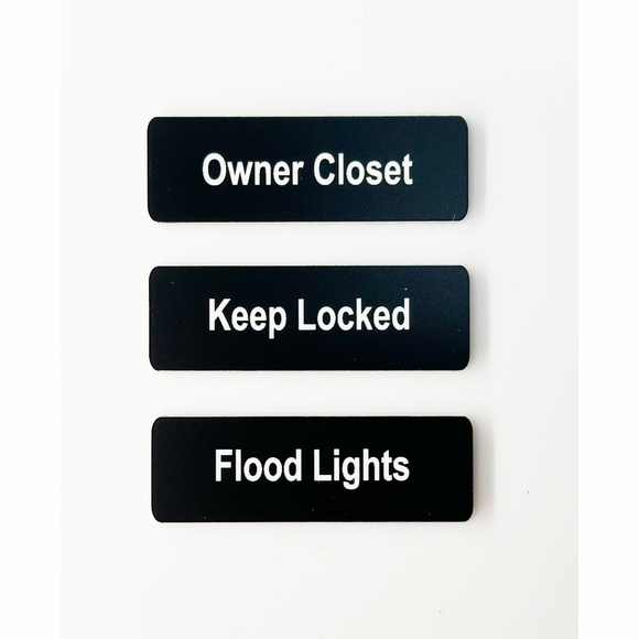Vacation Rental Property Labels for Owner Closets, Utility Rooms & Equipment