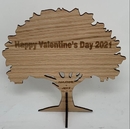 Valentine's Day Gift Tree Custom Engraved With Names or Initials