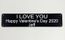 Personalized I Love You Wall Plaque