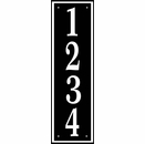 Vertical Address Plaque - Large House Number Address Sign