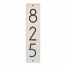 Vertical Address Plaque With Modern Font
