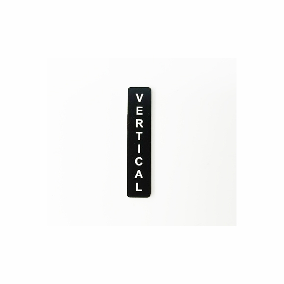 Vertical Adhesive Label for Boat, Aircraft, Car .5x2.5