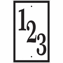 Vertical House Number Address Plaque 6x10