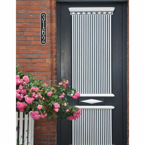 Vertical House Number Plaque - Address Sign