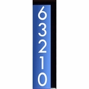 Vertical LED Lighted Address Sign for Wall, Post, or Mailbox - Choose 120V, Low Voltage, or Solar