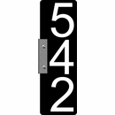 Vertical Mailbox Post Address Number Sign
