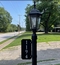 Vertical Two Sided Reflective Address Sign With Pole Mounting Brackets
