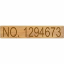Vessel Documentation Plaque Made from Teak - Meets USCG Hull Identification Requirements