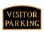 Visitor Parking Sign - Large Metal Sign For Wall or Lawn Stake Mount