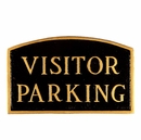 Visitor Parking Sign - Large Metal Sign For Wall or Lawn Stake Mount