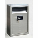 Wall Mount Locking Mailbox Stainless Steel