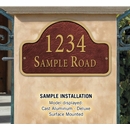 Wall Mounted Address Sign Arch Shape