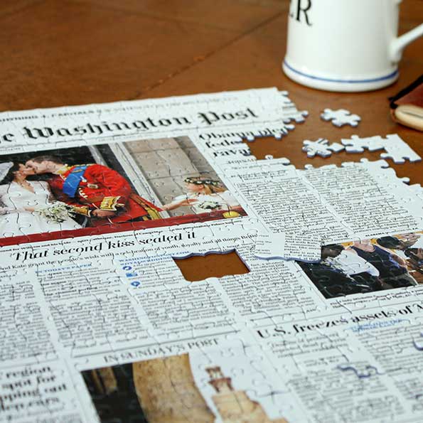 Washington Post Jigsaw Puzzle Front Page Newspaper Puzzle For Your Date