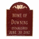 Wedding Established Date Plaque - Home Of or Casa Of and Hearts or Doves